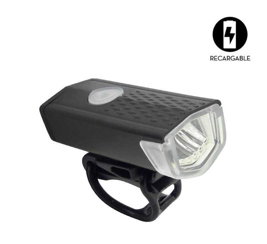 Luz LED Delantera Recargable, Para Bicicleta