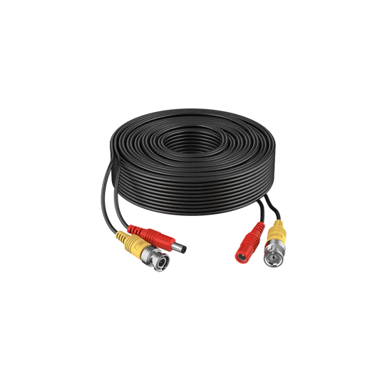 ROLLO CABLE COAXIAL DAHUA CON ALIMENTACIÓN 10MTS.