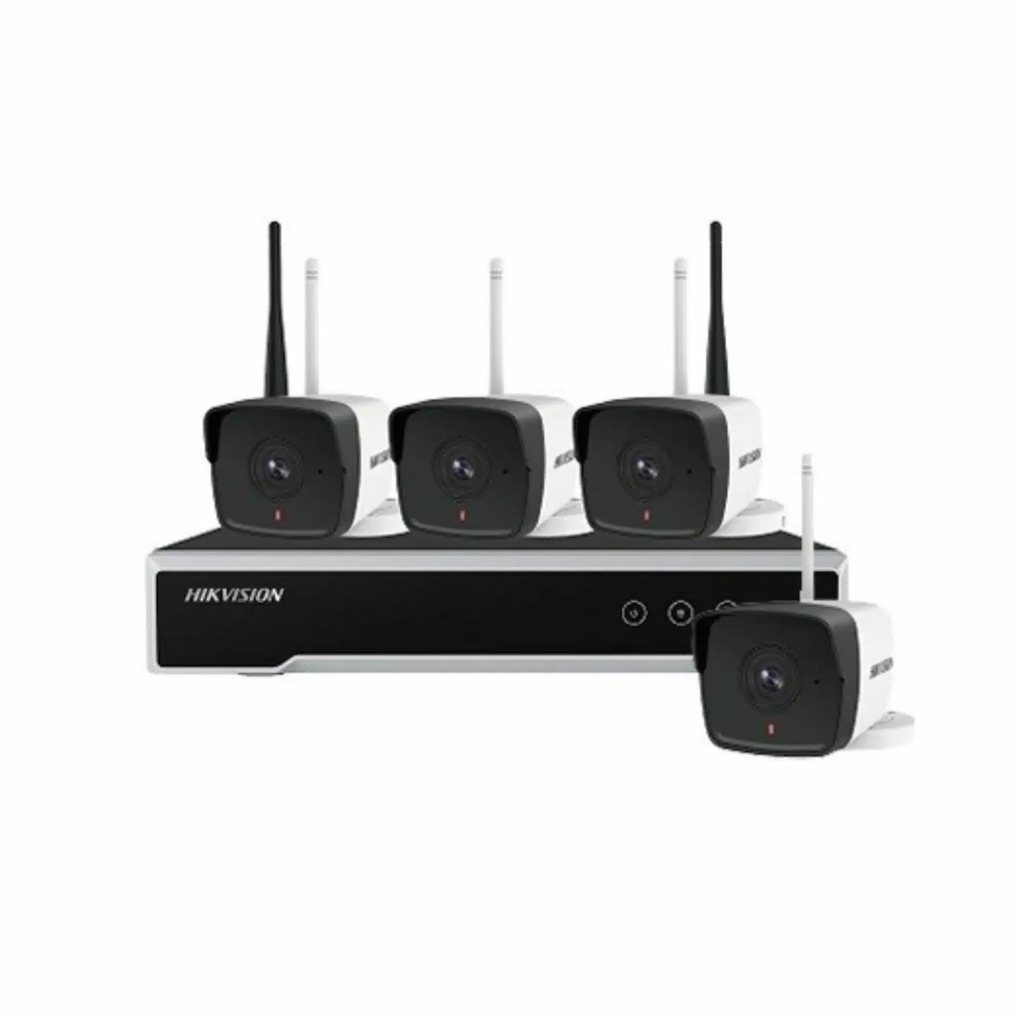 KIT 4 Camaras WiFi 2MP IR30M + Disco Duro 1TB NK42W0H-1T(WD)(B) Hikvision