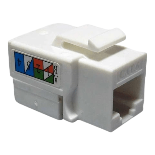 Modulo RJ45 CAT 6 UTP Keystone Blanco