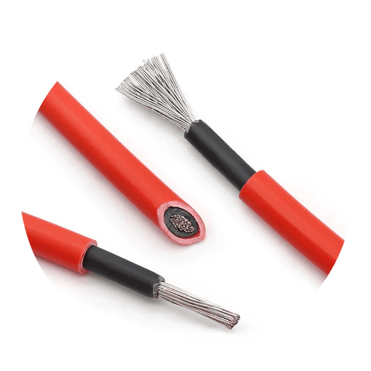 Cable fotovoltaico 1 x 4mm EN50618 Rojo x mts