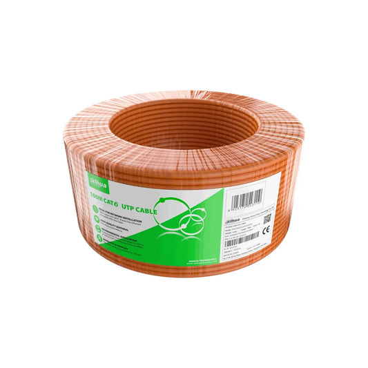 Cable UTP Cat6 CE Dahua 23AWG aleación Aluminio y cobre.