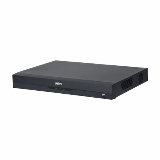 NVR Dahua 32 canales soporta 2 HDD hasta 16TB IA Perimetral protecction ANPR, FD, FR