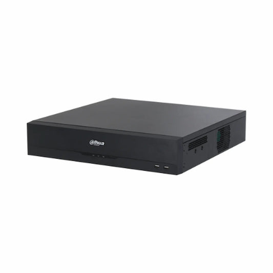 NVR Dahua 64 canales soporta 8 HDD hasta 16TB IA Perimetral protecction ANPR, FD, FR