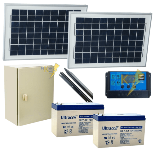 KIt Solar de supervivencia 12 vol 14amp