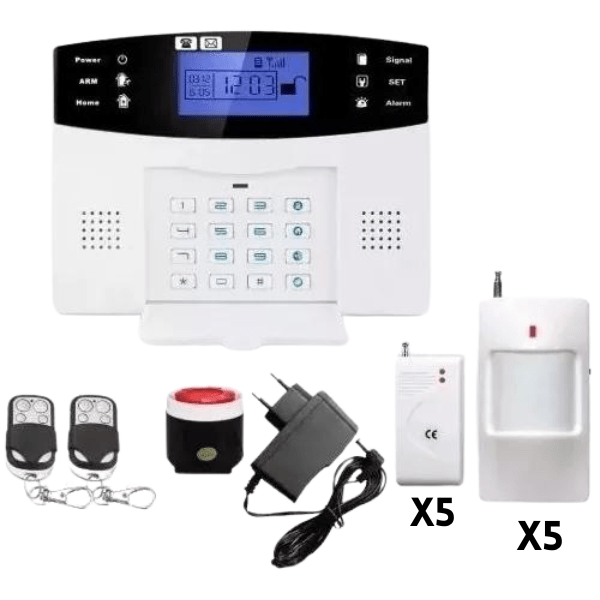 Pack de Alarma GSM con 10 sensores