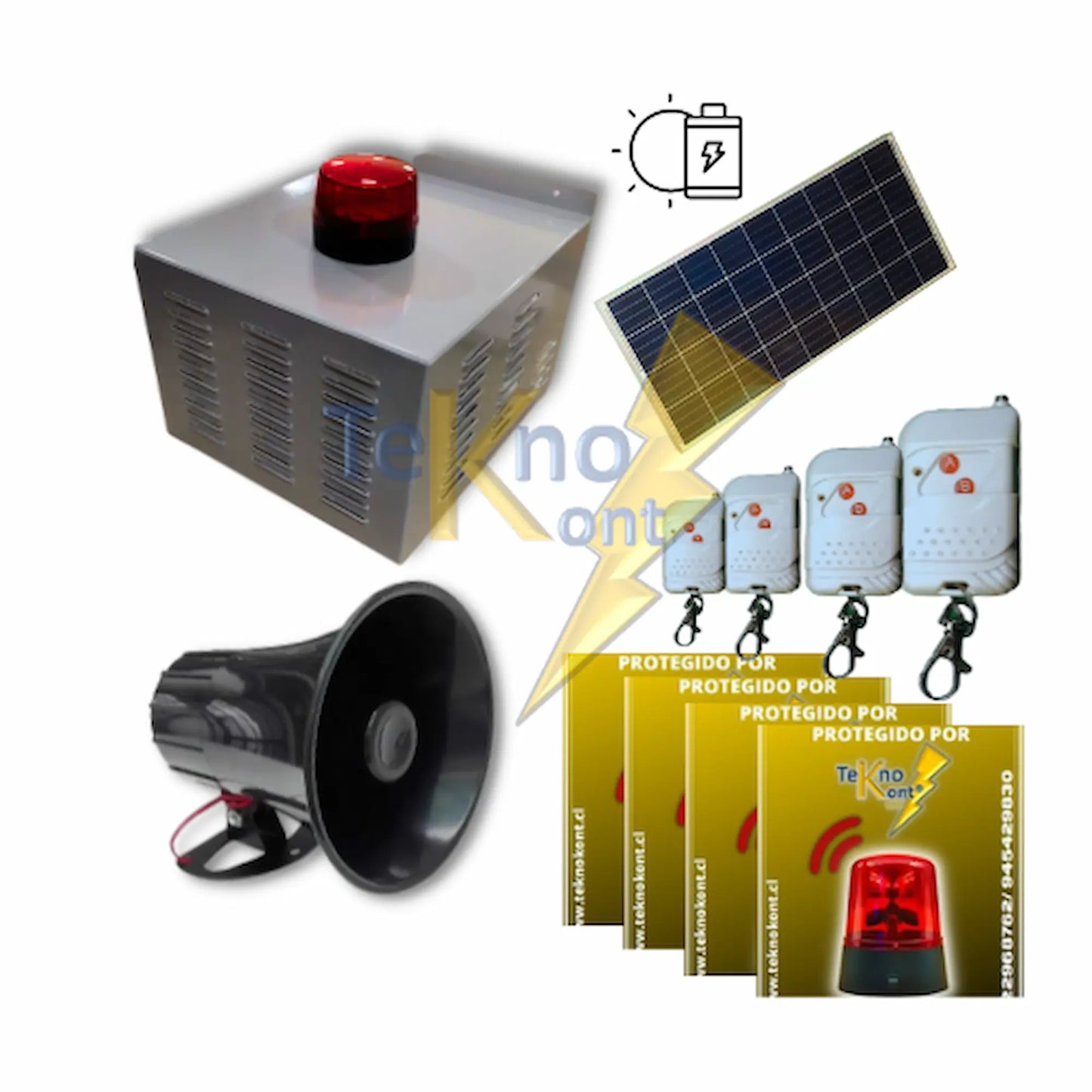 Alarma Comunitaria LITE Solar PLUS 20W 4 Botones