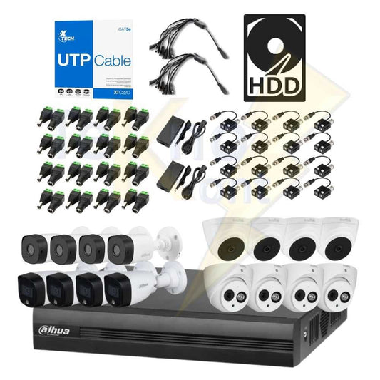 Kit DAHUA XVR 16ch Multifunción 2Mp