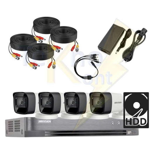 Kit HIK DVR 4ch / 4 BULLET 2Mp