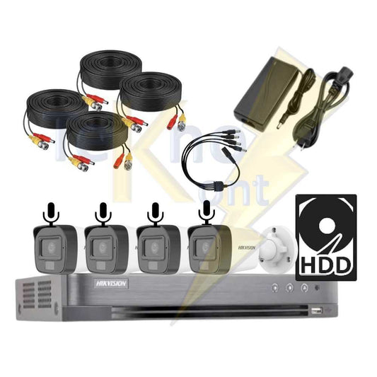 Kit HIK DVR 4ch CON AUDIO 2Mp