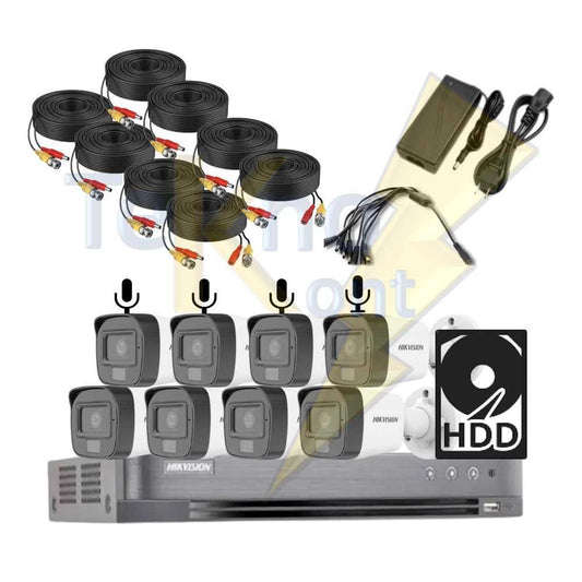 Kit HIK DVR 8ch C/AUDIO 2Mp