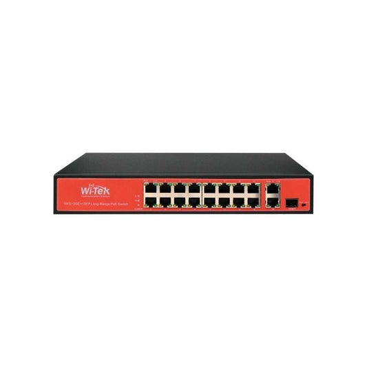 Switch PoE De Largo Alcance 16FE+2GE+1SFP