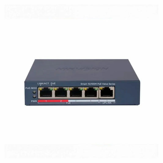 Switch 4FE PoE Smart DS-3E1105P-EI/M Hikvision