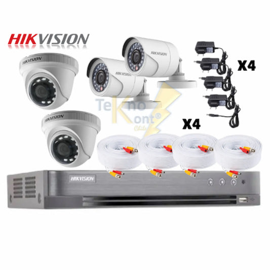 Kit 2 Domo +2 Bullet 720 HIKVISION **SIN DISCO**