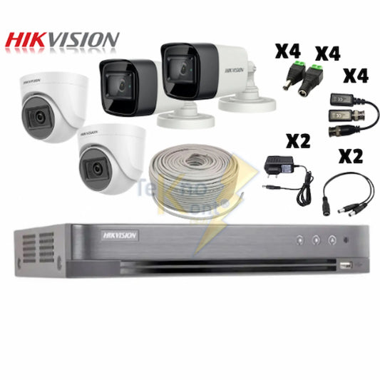 Kit 2 Bullet 2 Domo 1080 HIKVISION CON DISCO